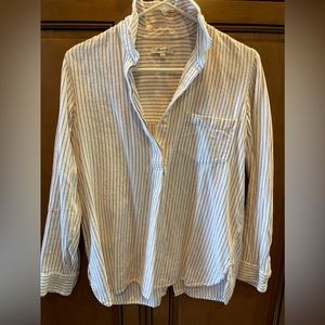 Madewell flannel popover shirt